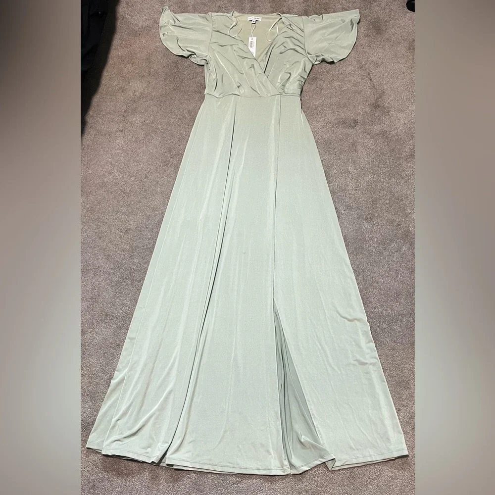 NWT Baltic Born Monica Maxi Dress Sage Green Medium - Picture 3 of 10